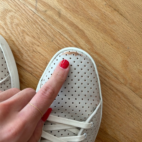 Rag and Bone High Top Beige Leather Sneakers - Picture 5 of 6
